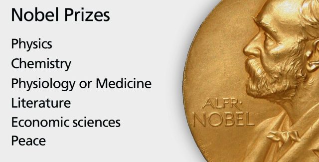 Here’s The List Of All Nobel Laureates And Their Fields